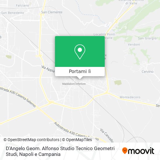 Mappa D'Angelo Geom. Alfonso Studio Tecnico Geometri Studi
