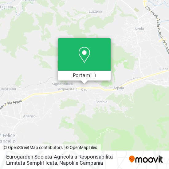Mappa Eurogarden Societa' Agricola a Responsabilita' Limitata Semplif Icata
