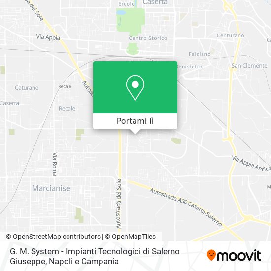 Mappa G. M. System - Impianti Tecnologici di Salerno Giuseppe