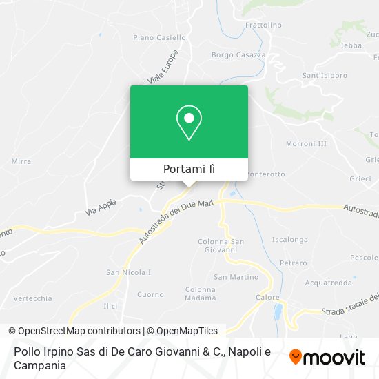 Mappa Pollo Irpino Sas di De Caro Giovanni & C.