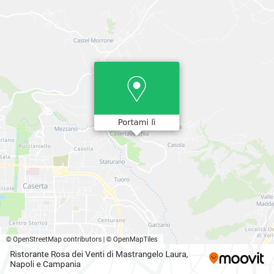 Mappa Ristorante Rosa dei Venti di Mastrangelo Laura