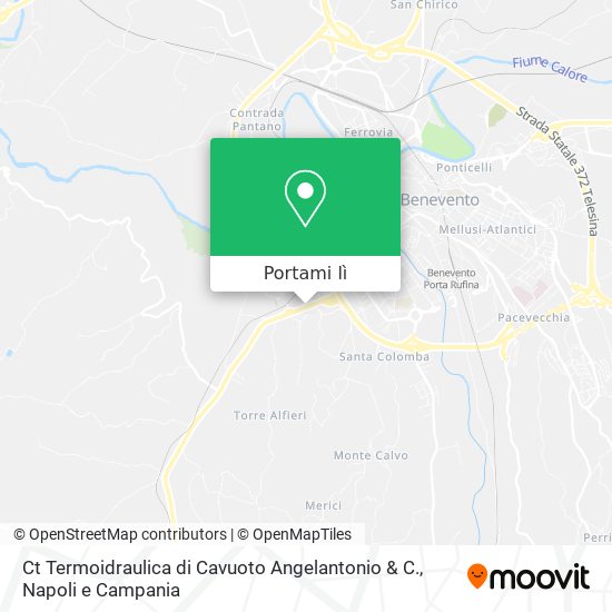 Mappa Ct Termoidraulica di Cavuoto Angelantonio & C.