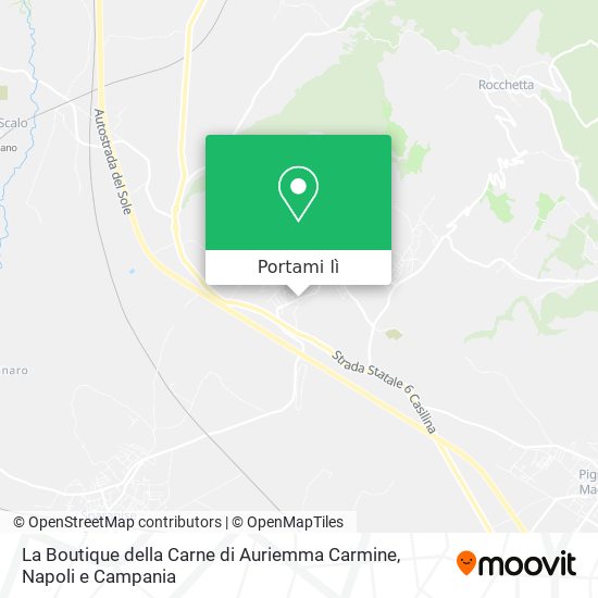 Mappa La Boutique della Carne di Auriemma Carmine