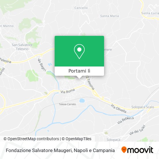 Mappa Fondazione Salvatore Maugeri