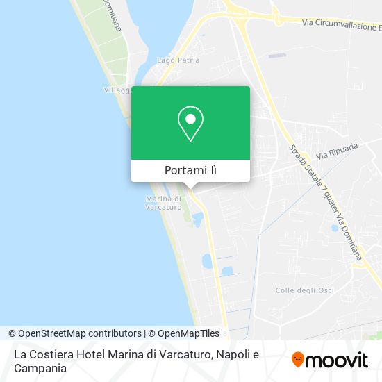 Mappa La Costiera Hotel Marina di Varcaturo