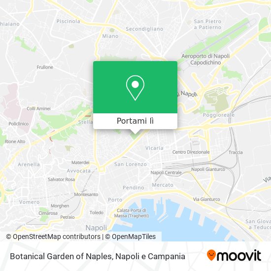 Mappa Botanical Garden of Naples