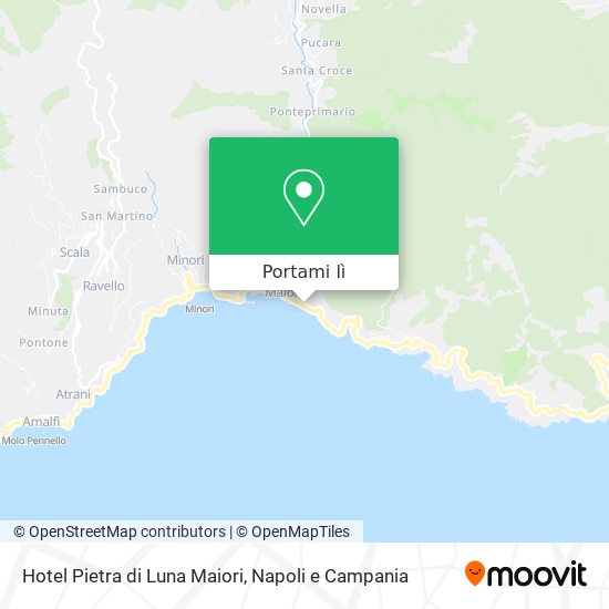 Mappa Hotel Pietra di Luna Maiori