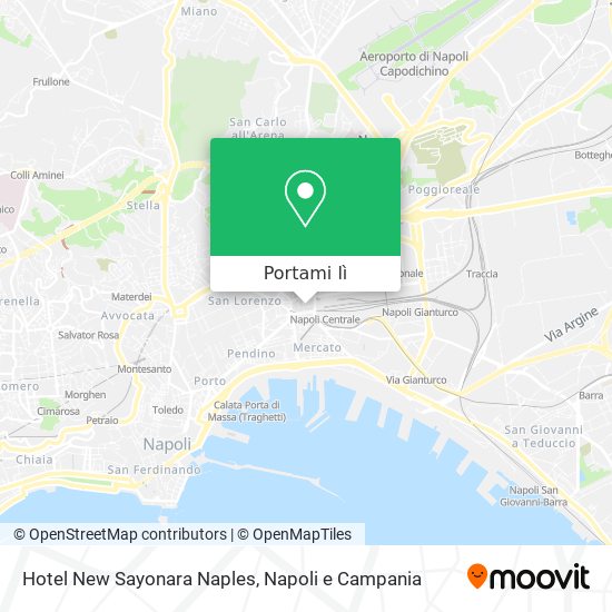 Mappa Hotel New Sayonara Naples