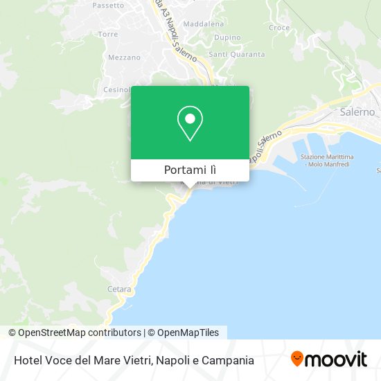 Mappa Hotel Voce del Mare Vietri