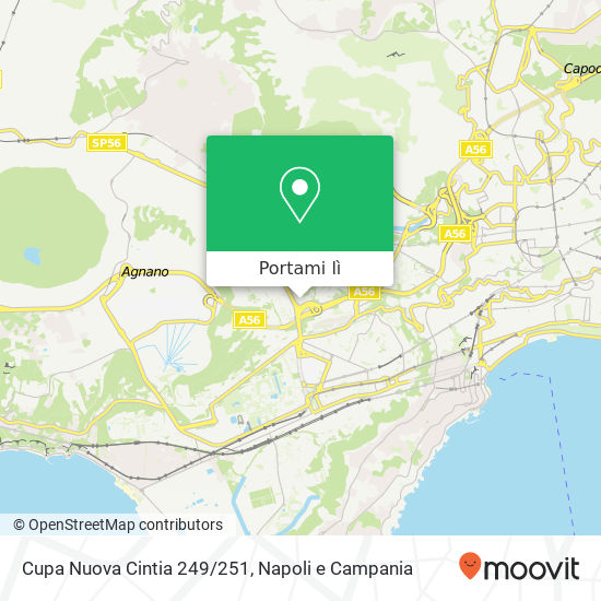 Mappa Cupa Nuova Cintia 249/251