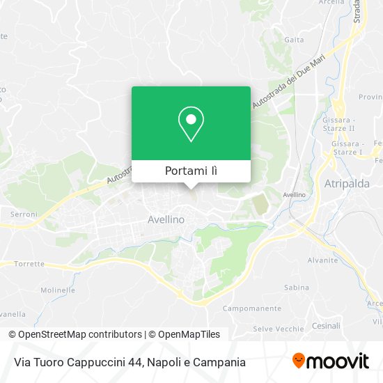 Mappa Via Tuoro Cappuccini  44