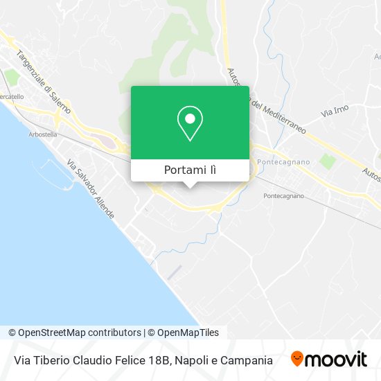 Mappa Via Tiberio Claudio Felice 18B