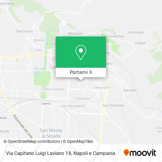 Mappa Via Capitano Luigi Laviano 18