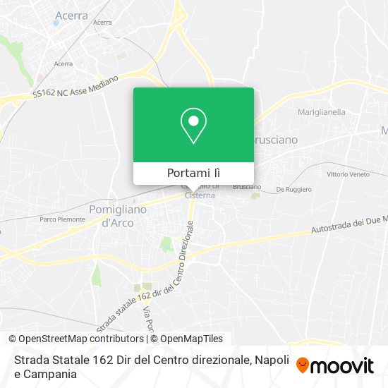 Mappa Strada Statale 162 Dir del Centro direzionale