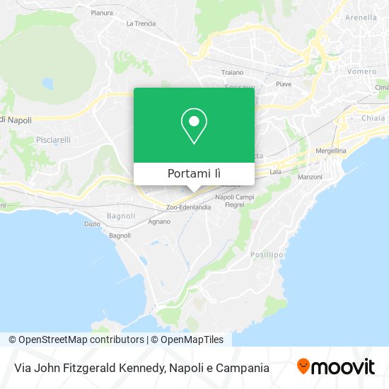 Mappa Via John Fitzgerald Kennedy