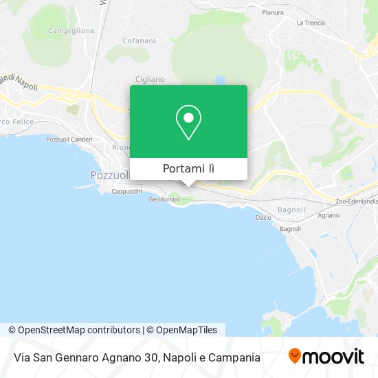 Mappa Via San Gennaro Agnano 30