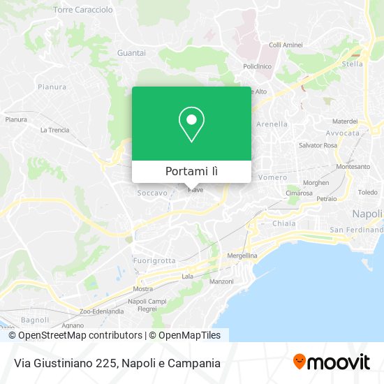 Mappa Via Giustiniano 225