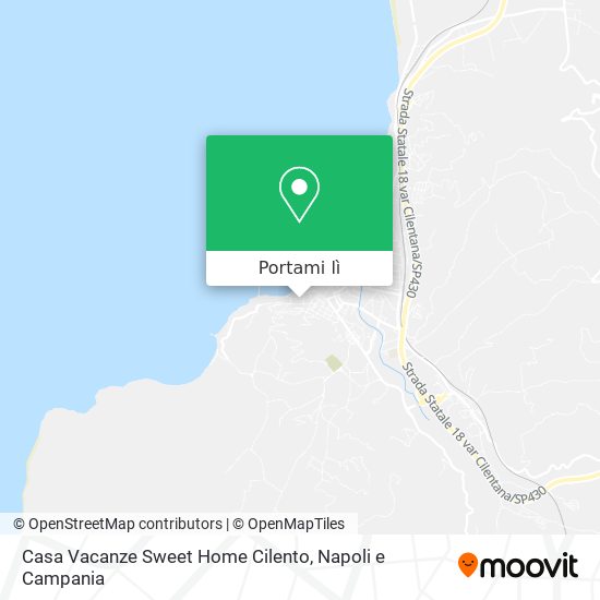 Mappa Casa Vacanze Sweet Home Cilento