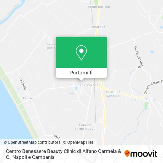 Mappa Centro Benessere Beauty Clinic di Alfano Carmela & C.