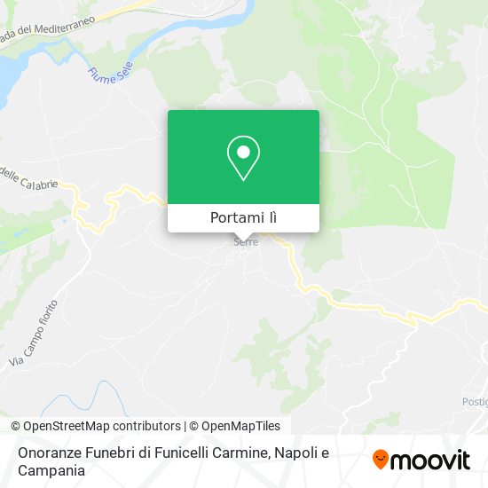Mappa Onoranze Funebri di Funicelli Carmine
