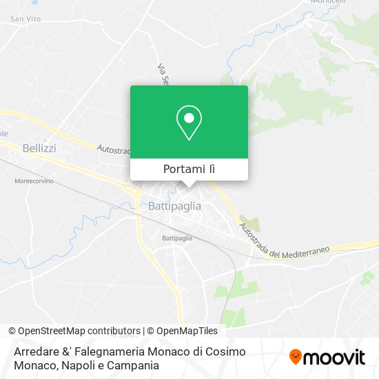 Mappa Arredare &' Falegnameria Monaco di Cosimo Monaco