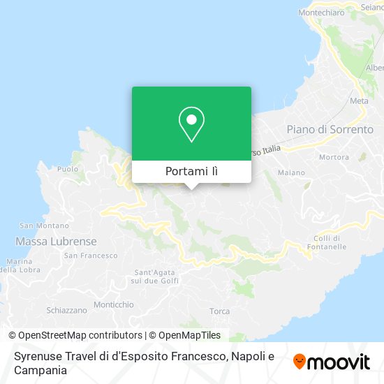 Mappa Syrenuse Travel di d'Esposito Francesco