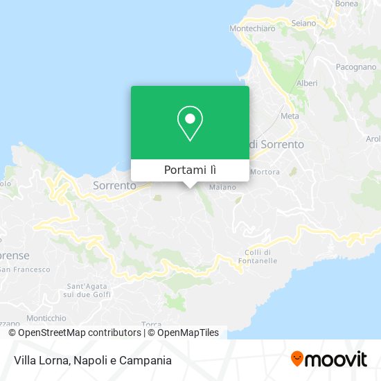 Mappa Villa Lorna