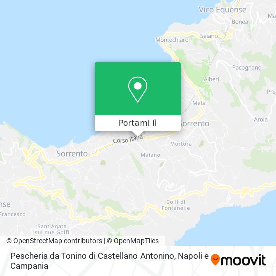 Mappa Pescheria da Tonino di Castellano Antonino