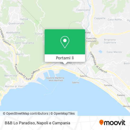 Mappa B&B Lo Paradiso