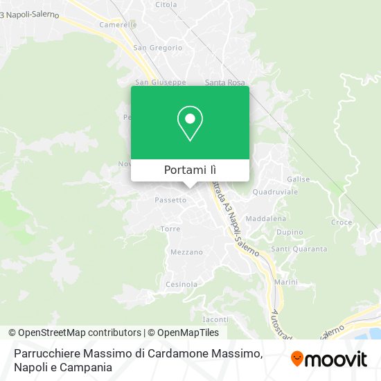 Mappa Parrucchiere Massimo di Cardamone Massimo