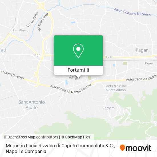 Mappa Merceria Lucia Rizzano di Caputo Immacolata & C.