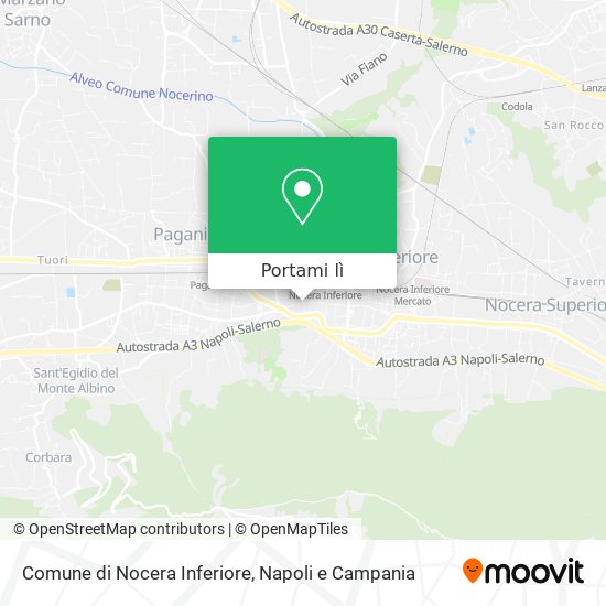 Mappa Comune di Nocera Inferiore