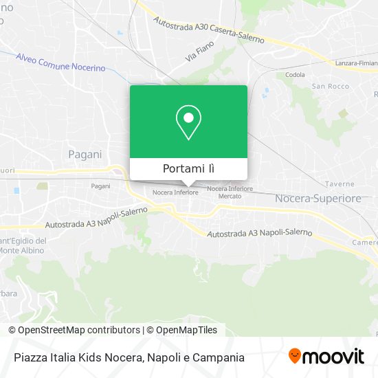 Mappa Piazza Italia Kids Nocera