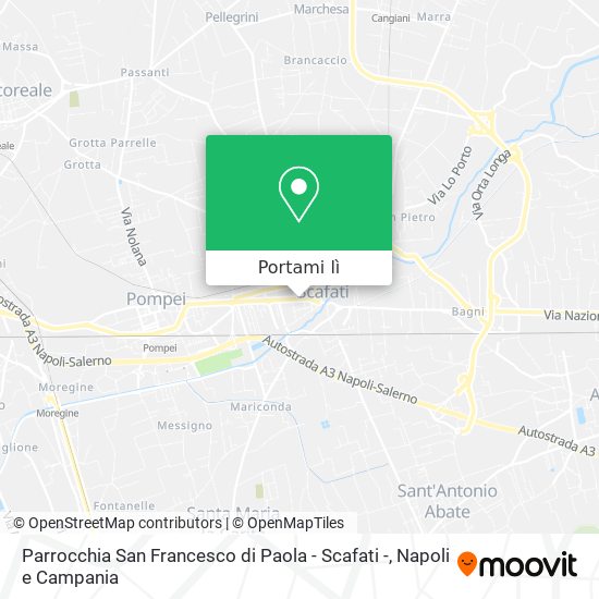Mappa Parrocchia San Francesco di Paola - Scafati -