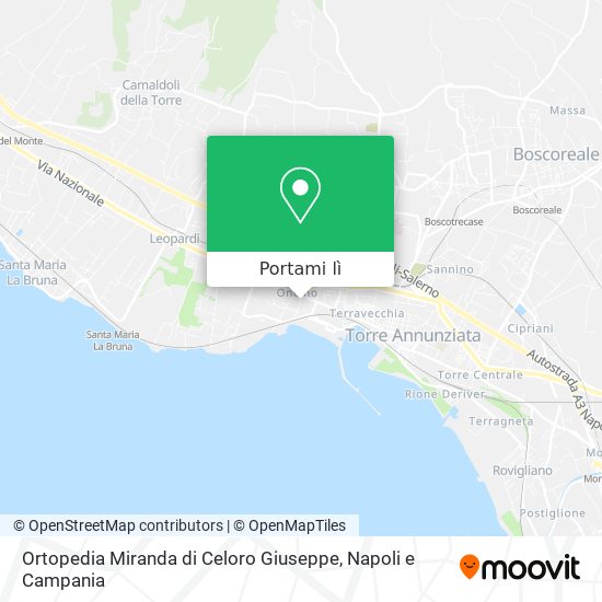 Mappa Ortopedia Miranda di Celoro Giuseppe