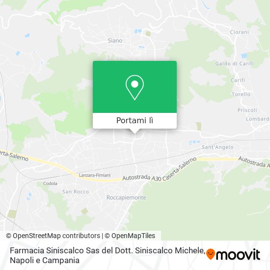 Mappa Farmacia Siniscalco Sas del Dott. Siniscalco Michele