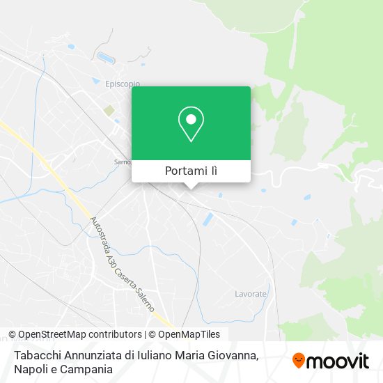 Mappa Tabacchi Annunziata di Iuliano Maria Giovanna