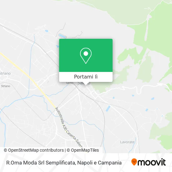 Mappa R.Oma Moda Srl Semplificata