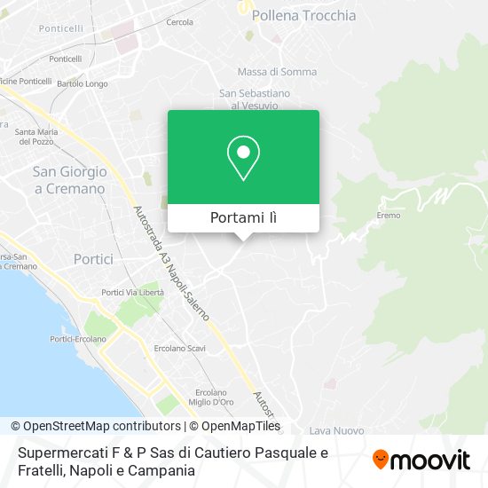 Mappa Supermercati F & P Sas di Cautiero Pasquale e Fratelli