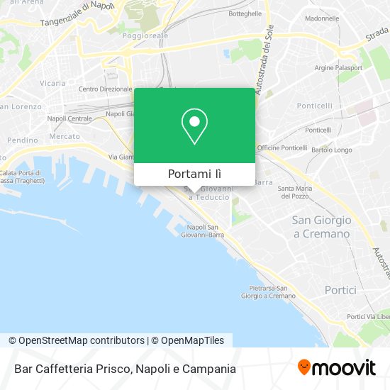 Mappa Bar Caffetteria Prisco