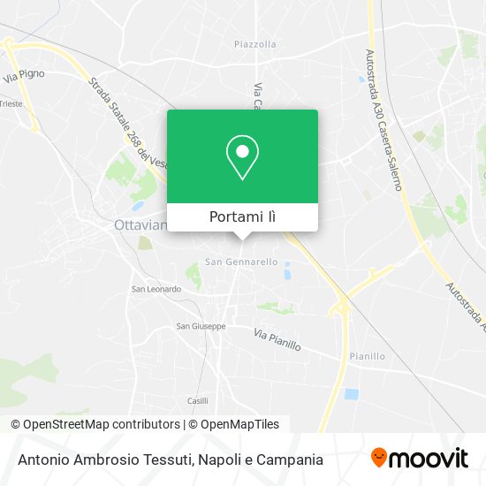 Mappa Antonio Ambrosio Tessuti