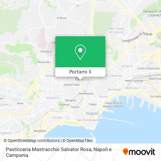 Mappa Pasticceria Mastracchio Salvator Rosa