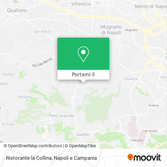 Mappa Ristorante la Collina