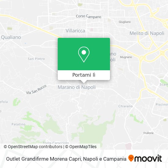 Mappa Outlet Grandifirme Morena Capri