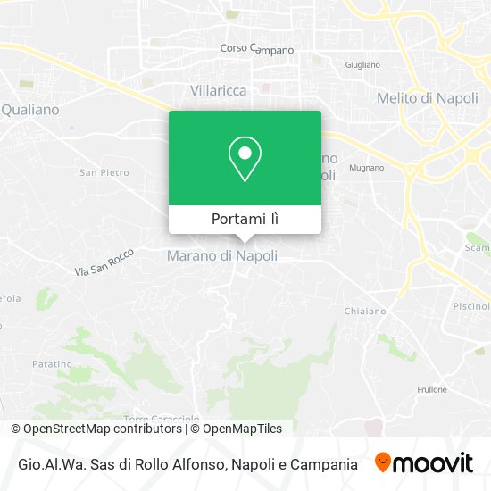 Mappa Gio.Al.Wa. Sas di Rollo Alfonso