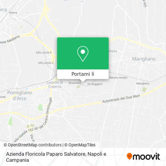 Mappa Azienda Floricola Paparo Salvatore