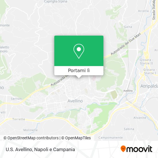Mappa U.S. Avellino