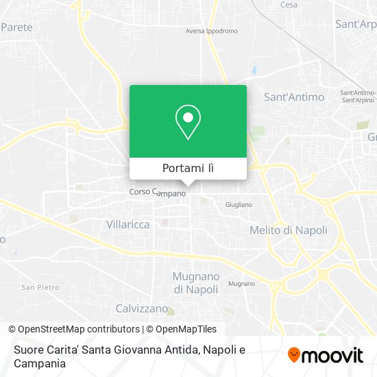 Mappa Suore Carita' Santa Giovanna Antida