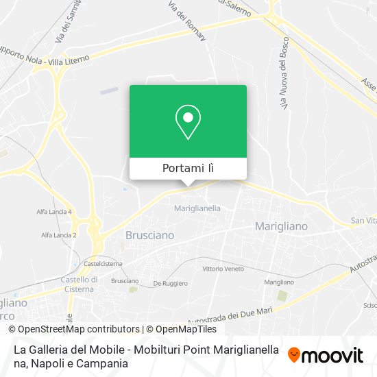 Mappa La Galleria del Mobile - Mobilturi Point Mariglianella na