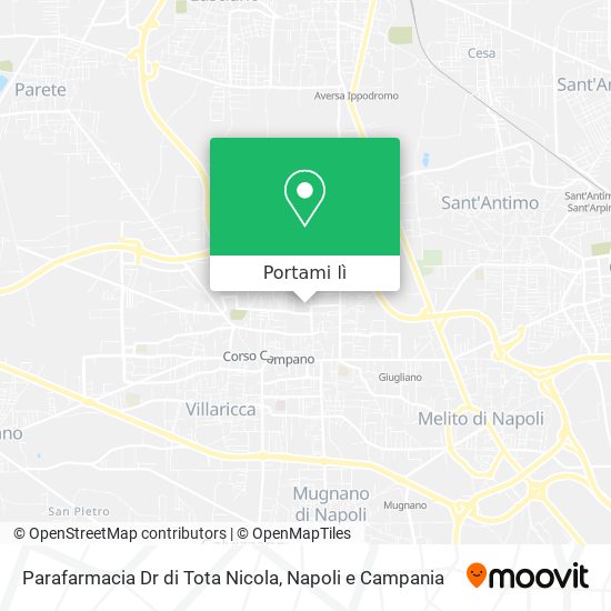 Mappa Parafarmacia Dr di Tota Nicola